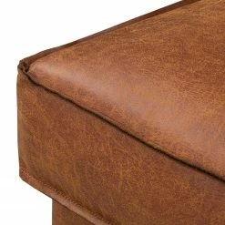 Ars manufacti Ecksofa FORT DODGE - Antiklederlook - Microfaser Yaka: Cognac - Longchair davorstehend rechts - Ohne Schlaffunktion -WOHNZIMMERMÖBEL Verkäufe ecksofa fort dodge antiklederlook longchair davorstehend rechts cognac 4669336