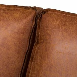 Ars manufacti Ecksofa FORT DODGE - Antiklederlook - Microfaser Yaka: Cognac - Longchair davorstehend rechts - Ohne Schlaffunktion -WOHNZIMMERMÖBEL Verkäufe ecksofa fort dodge antiklederlook longchair davorstehend rechts cognac 4669340