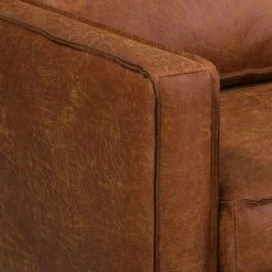 Ars manufacti Ecksofa FORT DODGE - Antiklederlook - Microfaser Yaka: Cognac - Longchair davorstehend rechts - Ohne Schlaffunktion -WOHNZIMMERMÖBEL Verkäufe ecksofa fort dodge antiklederlook longchair davorstehend rechts cognac 4669344
