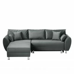 Roomscape Ecksofa Glenrock (mit Schlaffunktion) - beidseitig montierbar - Microfaser - Grau -WOHNZIMMERMÖBEL Verkäufe ecksofa glenrock mit schlaffunktion beidseitig montierbar microfaser grau 4606988