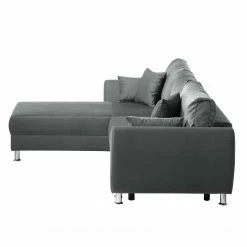 Roomscape Ecksofa Glenrock (mit Schlaffunktion) - beidseitig montierbar - Microfaser - Grau -WOHNZIMMERMÖBEL Verkäufe ecksofa glenrock mit schlaffunktion beidseitig montierbar microfaser grau 4606992