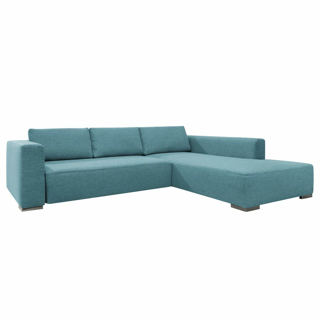 Tom Tailor Ecksofa Heaven Colors Style M Webstoff - Stoff TCU: 6 fresh blue - Longchair davorstehend rechts - Schlaffunktion - Bettkasten 1 Tom Tailor Ecksofa Heaven Colors Style M Webstoff - Stoff TCU: 6 fresh blue - Longchair davorstehend rechts - Schlaffunktion - Bettkasten