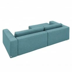 Tom Tailor Ecksofa Heaven Colors Style S Webstoff - Stoff TCU: 6 fresh blue - Longchair davorstehend links - Schlaffunktion -WOHNZIMMERMÖBEL Verkäufe ecksofa heaven colors style s webstoff longchair ottomane davorstehend links mit schlaffunktion hellblau 2737186