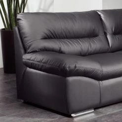 Cotta Ecksofa Howard (mit Schlaffunktion) - Kunstleder Schwarz - Bettfunktion davorstehend rechts -WOHNZIMMERMÖBEL Verkäufe ecksofa howard mit schlaffunktion kunstleder schwarz bettfunktion davorstehend rechts 264390