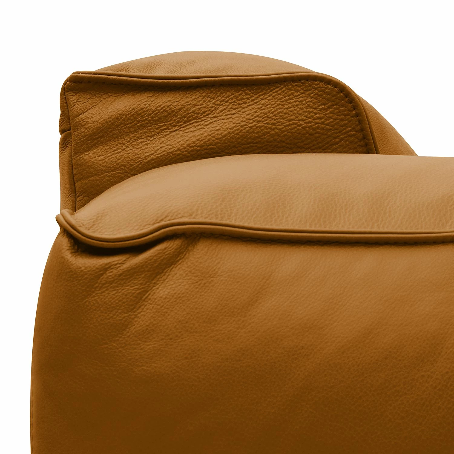 Studio Copenhagen Ecksofa HUDSON mit Rundecke - Echtleder Neka: Cognac - Ecke davorstehend links 9 Studio Copenhagen Ecksofa HUDSON mit Rundecke - Echtleder Neka: Cognac - Ecke davorstehend links – Bild 9