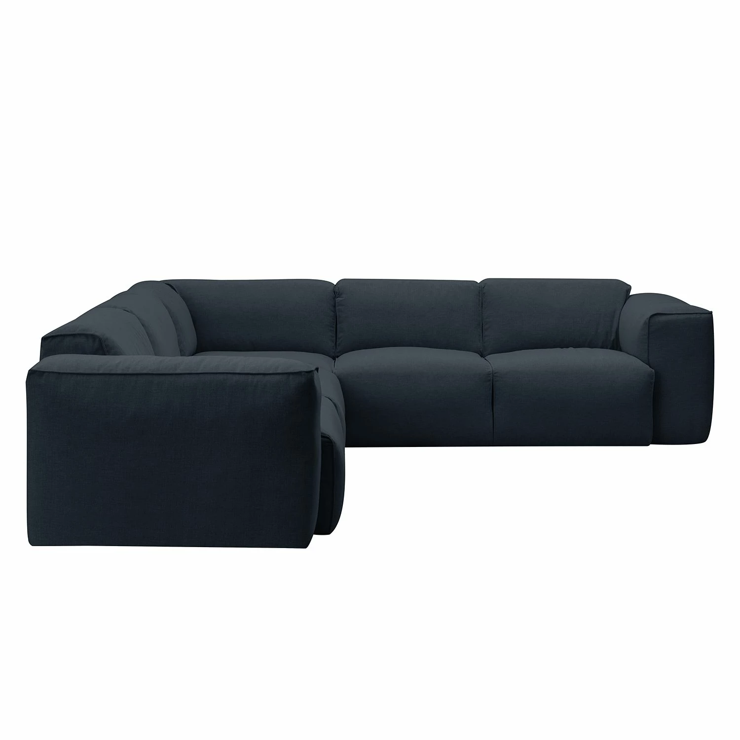 Studio Copenhagen Ecksofa HUDSON mit Rundecke - Webstoff Anda II: Grau - Ecke davorstehend rechts 4 Studio Copenhagen Ecksofa HUDSON mit Rundecke - Webstoff Anda II: Grau - Ecke davorstehend rechts – Bild 4