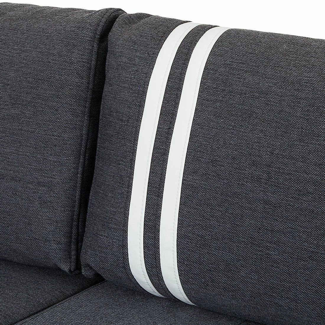 Mooved Ecksofa Huelva (mit Schlaffunktion) - Kunstleder/Webstoff - Weiß / Grau - Longchair davorstehend rechts 10 Mooved Ecksofa Huelva (mit Schlaffunktion) - Kunstleder/Webstoff - Weiß / Grau - Longchair davorstehend rechts – Bild 10