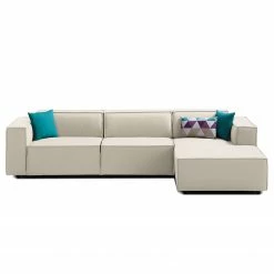 Ecksofa Kinx II Webstoff - Webstoff Osta: Altweiß - Longchair davorstehend rechts - Keine Funktion -WOHNZIMMERMÖBEL Verkäufe ecksofa kinx ii webstoff longchair davorstehend rechts stoff osta altweiss 4331092