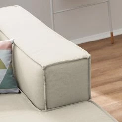 Ecksofa Kinx II Webstoff - Webstoff Osta: Altweiß - Longchair davorstehend rechts - Keine Funktion -WOHNZIMMERMÖBEL Verkäufe ecksofa kinx ii webstoff longchair davorstehend rechts stoff osta altweiss 4648480