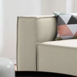 Ecksofa Kinx II Webstoff - Webstoff Osta: Altweiß - Longchair davorstehend rechts - Keine Funktion -WOHNZIMMERMÖBEL Verkäufe ecksofa kinx ii webstoff longchair davorstehend rechts stoff osta altweiss 4648484