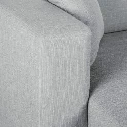 Ecksofa KiYDOO relax Webstoff - Silber - Longchair davorstehend links -WOHNZIMMERMÖBEL Verkäufe ecksofa kiydoo upholstery webstoff longchair davorstehend links silber 3553045