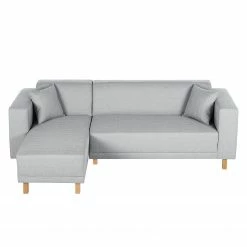 Ecksofa KiYDOO relax Webstoff - Silber - Longchair davorstehend links -WOHNZIMMERMÖBEL Verkäufe ecksofa kiydoo upholstery webstoff longchair davorstehend links silber 3553049