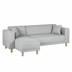 Ecksofa KiYDOO relax Webstoff - Silber - Longchair davorstehend links -WOHNZIMMERMÖBEL Verkäufe ecksofa kiydoo upholstery webstoff longchair davorstehend links silber 3553053