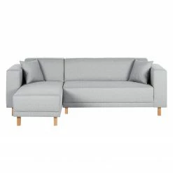 Ecksofa KiYDOO relax Webstoff - Silber - Longchair davorstehend links -WOHNZIMMERMÖBEL Verkäufe ecksofa kiydoo upholstery webstoff longchair davorstehend links silber 3553057