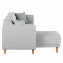 Ecksofa KiYDOO relax Webstoff - Silber - Longchair davorstehend links -WOHNZIMMERMÖBEL Verkäufe ecksofa kiydoo upholstery webstoff longchair davorstehend links silber 3553061