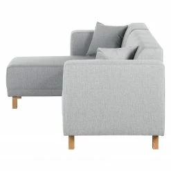 Ecksofa KiYDOO relax Webstoff - Silber - Longchair davorstehend links -WOHNZIMMERMÖBEL Verkäufe ecksofa kiydoo upholstery webstoff longchair davorstehend links silber 3553065