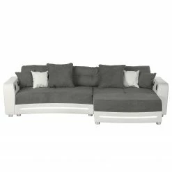Loftscape Ecksofa Lanai Kunstleder / Microfaser - Grauweiß -WOHNZIMMERMÖBEL Verkäufe ecksofa lanai inkl beleuchtung beidseitig montierbar kunstleder microfaser grau weiss 4420976