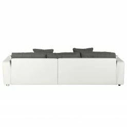 Loftscape Ecksofa Lanai Kunstleder / Microfaser - Grauweiß -WOHNZIMMERMÖBEL Verkäufe ecksofa lanai inkl beleuchtung beidseitig montierbar kunstleder microfaser grau weiss 4420984