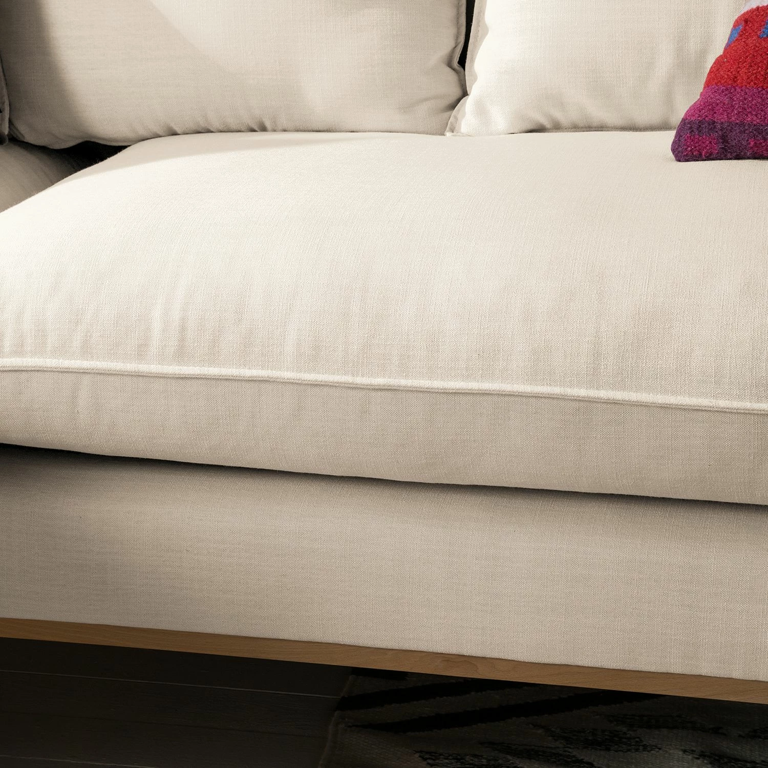 Eva Padberg Collection Ecksofa Lavina Webstoff - Stoff Moretey: Cremeweiß - Ottomane davorstehend rechts 9 Eva Padberg Collection Ecksofa Lavina Webstoff - Stoff Moretey: Cremeweiß - Ottomane davorstehend rechts – Bild 9