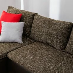 Fredriks Ecksofa Laza - mit Schlaffunktion - Kunstleder / Webstoff - Dunkelbraun / Cappuccino - Longchair davorstehend links 55 Fredriks Ecksofa Laza - mit Schlaffunktion - Kunstleder / Webstoff - Dunkelbraun / Cappuccino - Longchair davorstehend links -WOHNZIMMERMÖBEL Verkäufe ecksofa laza mit schlaffunktion kunstleder webstoff longchair davorstehend links dunkelbraun cappuccino 4973296