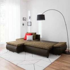 Fredriks Ecksofa Laza - mit Schlaffunktion - Kunstleder / Webstoff - Dunkelbraun / Cappuccino - Longchair davorstehend links 37 Fredriks Ecksofa Laza - mit Schlaffunktion - Kunstleder / Webstoff - Dunkelbraun / Cappuccino - Longchair davorstehend links -WOHNZIMMERMÖBEL Verkäufe ecksofa laza mit schlaffunktion kunstleder webstoff longchair davorstehend links dunkelbraun cappuccino 4973316