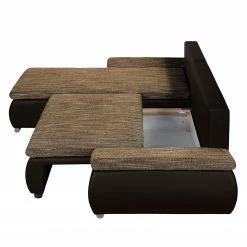 Fredriks Ecksofa Laza - mit Schlaffunktion - Kunstleder / Webstoff - Dunkelbraun / Cappuccino - Longchair davorstehend links 42 Fredriks Ecksofa Laza - mit Schlaffunktion - Kunstleder / Webstoff - Dunkelbraun / Cappuccino - Longchair davorstehend links -WOHNZIMMERMÖBEL Verkäufe ecksofa laza mit schlaffunktion kunstleder webstoff longchair davorstehend links dunkelbraun cappuccino 4973344