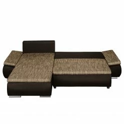 Fredriks Ecksofa Laza - mit Schlaffunktion - Kunstleder / Webstoff - Dunkelbraun / Cappuccino - Longchair davorstehend links 46 Fredriks Ecksofa Laza - mit Schlaffunktion - Kunstleder / Webstoff - Dunkelbraun / Cappuccino - Longchair davorstehend links -WOHNZIMMERMÖBEL Verkäufe ecksofa laza mit schlaffunktion kunstleder webstoff longchair davorstehend links dunkelbraun cappuccino 4973356