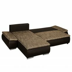 Fredriks Ecksofa Laza - mit Schlaffunktion - Kunstleder / Webstoff - Dunkelbraun / Cappuccino - Longchair davorstehend links 48 Fredriks Ecksofa Laza - mit Schlaffunktion - Kunstleder / Webstoff - Dunkelbraun / Cappuccino - Longchair davorstehend links -WOHNZIMMERMÖBEL Verkäufe ecksofa laza mit schlaffunktion kunstleder webstoff longchair davorstehend links dunkelbraun cappuccino 4973372