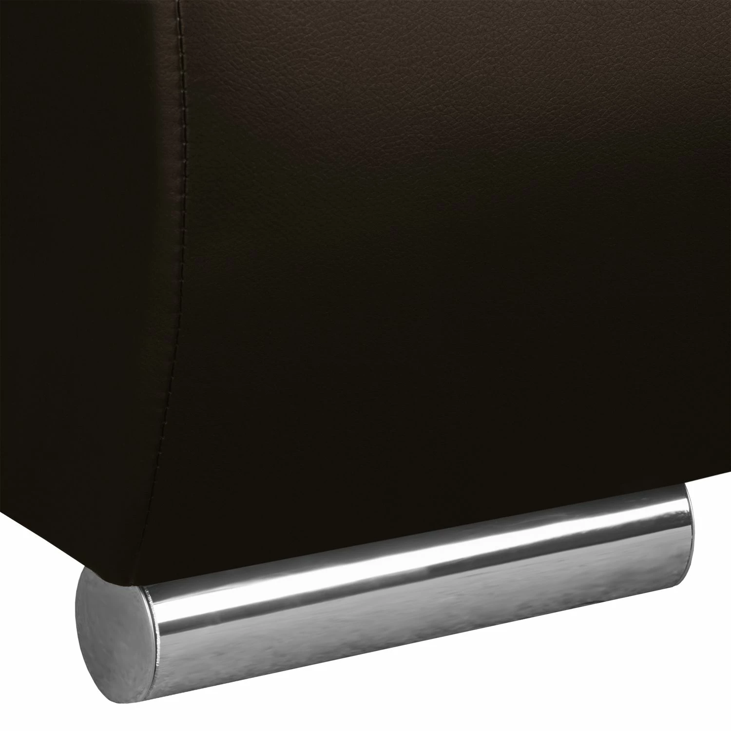 Fredriks Ecksofa Laza - mit Schlaffunktion - Kunstleder / Webstoff - Dunkelbraun / Cappuccino - Longchair davorstehend links 30 Fredriks Ecksofa Laza - mit Schlaffunktion - Kunstleder / Webstoff - Dunkelbraun / Cappuccino - Longchair davorstehend links – Bild 30