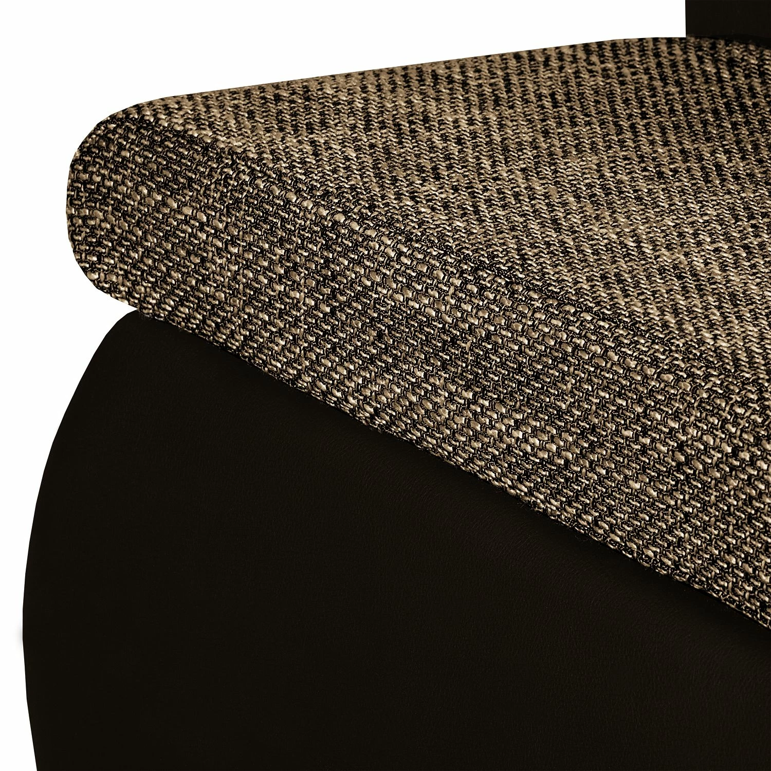 Fredriks Ecksofa Laza - mit Schlaffunktion - Kunstleder / Webstoff - Dunkelbraun / Cappuccino - Longchair davorstehend links 19 Fredriks Ecksofa Laza - mit Schlaffunktion - Kunstleder / Webstoff - Dunkelbraun / Cappuccino - Longchair davorstehend links – Bild 19