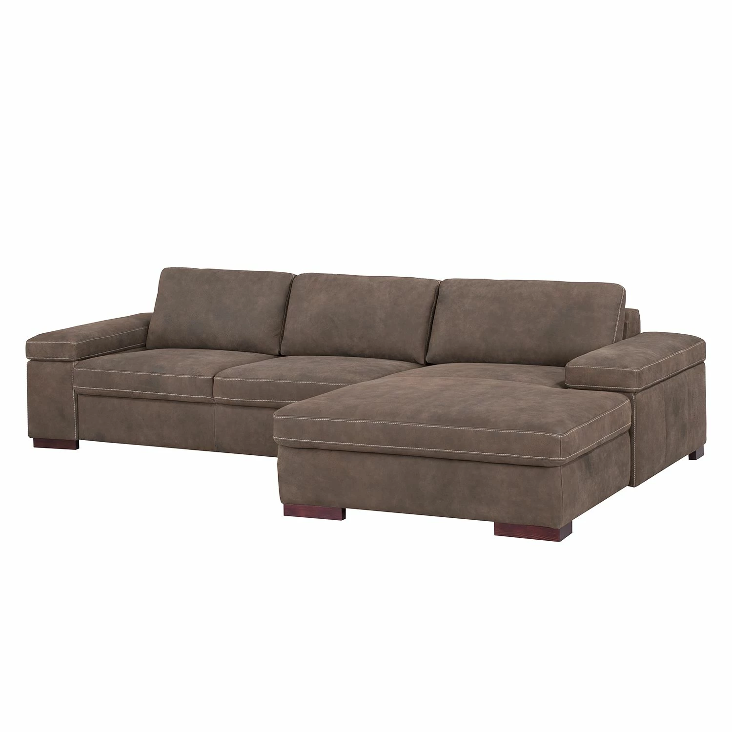 Ars Natura Ecksofa Maine Echtleder - Mokka - Longchair davorstehend rechts 6 Ars Natura Ecksofa Maine Echtleder - Mokka - Longchair davorstehend rechts – Bild 6
