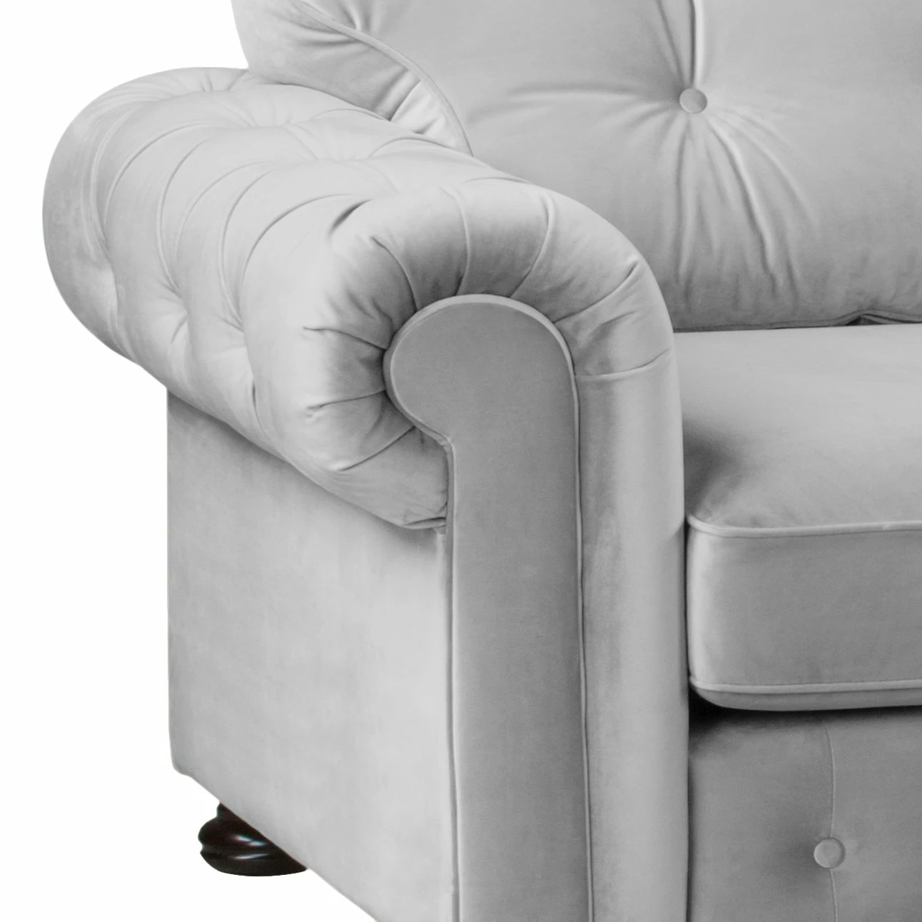 Velvet Studio Ecksofa Marau - Lichtgrau - Longchair davorstehend rechts 4 Velvet Studio Ecksofa Marau - Lichtgrau - Longchair davorstehend rechts – Bild 4