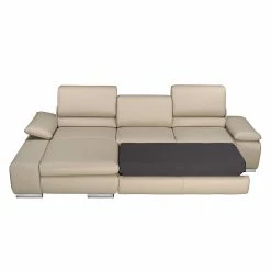 Fredriks Ecksofa Masca II Echtleder - Beige - Longchair davorstehend links - Schlaffunktion -WOHNZIMMERMÖBEL Verkäufe ecksofa masca echtleder beige longchair davorstehend links 471309