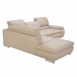 Fredriks Ecksofa Masca I Echtleder - Beige - Longchair davorstehend links - Keine Funktion -WOHNZIMMERMÖBEL Verkäufe ecksofa masca echtleder beige ottomane davorstehend links 447166