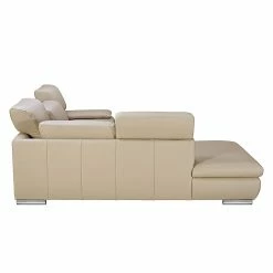 Fredriks Ecksofa Masca I Echtleder - Beige - Longchair davorstehend links - Keine Funktion -WOHNZIMMERMÖBEL Verkäufe ecksofa masca echtleder beige ottomane davorstehend links 447167