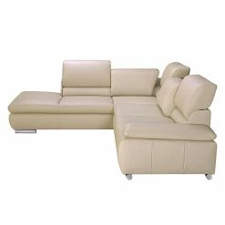 Fredriks Ecksofa Masca I Echtleder - Beige - Longchair davorstehend links - Keine Funktion -WOHNZIMMERMÖBEL Verkäufe ecksofa masca echtleder beige ottomane davorstehend links 447170