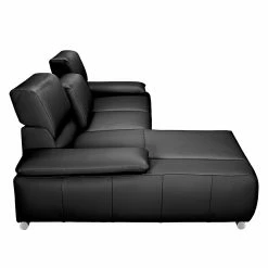 Fredriks Ecksofa Masca - Kunstleder Schwarz - Longchair davorstehend links - mit Schlaffunktion -WOHNZIMMERMÖBEL Verkäufe ecksofa masca kunstleder schwarz longchair davorstehend links 471010