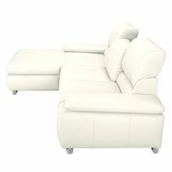 Fredriks Ecksofa Masca - Kunstleder Weiß - Longchair davorstehend links - mit Schlaffunktion -WOHNZIMMERMÖBEL Verkäufe ecksofa masca kunstleder weiss longchair davorstehend links 471161