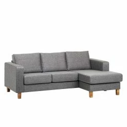 Ars Natura Ecksofa Masion - Strukturstoff - Grau