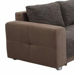 Fredriks Ecksofa Chuck - (mit Schlaffunktion / beidseitig montierbar) - Microfaser / Strukturstoff - Braun -WOHNZIMMERMÖBEL Verkäufe ecksofa nango ii mit schlaffunktion microfaser strukturstoff ottomane beidseitig montierbar braun 2014266