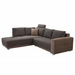 Fredriks Ecksofa Chuck - (mit Schlaffunktion / beidseitig montierbar) - Microfaser / Strukturstoff - Braun -WOHNZIMMERMÖBEL Verkäufe ecksofa nango ii mit schlaffunktion microfaser strukturstoff ottomane beidseitig montierbar braun 2014290