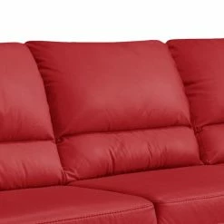 Cotta Ecksofa Kevin (mit Schlaffunktion) - Echtleder Rot - Ottomane davorstehend rechts -WOHNZIMMERMÖBEL Verkäufe ecksofa nebolo mit schlaffunktion echtleder rot ottomane davorstehend rechts 343461