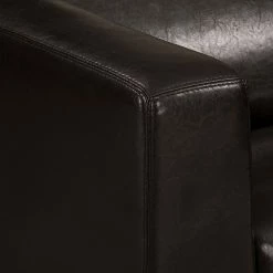 Maison Belfort Sofa Nespolo (3-Sitzer) - Kunstleder - Dunkelbraun -WOHNZIMMERMÖBEL Verkäufe ecksofa nespolo kunstleder dunkelbraun ottomane davorstehend rechts 4576548 1