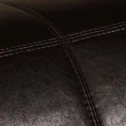 Maison Belfort Garnitur Nespolo (3-2-1) - Kunstleder - Dunkelbraun -WOHNZIMMERMÖBEL Verkäufe ecksofa nespolo kunstleder dunkelbraun ottomane davorstehend rechts 4576552 2