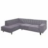 Tom Tailor Ecksofa Nordic Chic Webstoff - Flieder - Breite: 269 cm - Longchair davorstehend links