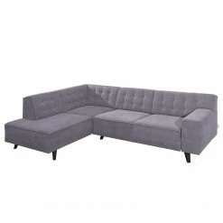 Tom Tailor Ecksofa Nordic Chic Webstoff - Flieder - Breite: 269 cm - Longchair davorstehend links