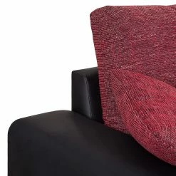 Fredriks Ecksofa Dulmen (mit Schlaffunktion) - Kunstleder/Strukturstoff - Longchair beidseitig montierbar - Schwarz / Rot 31 Fredriks Ecksofa Dulmen (mit Schlaffunktion) - Kunstleder/Strukturstoff - Longchair beidseitig montierbar - Schwarz / Rot -WOHNZIMMERMÖBEL Verkäufe ecksofa palma mit schlaffunktion kunstleder strukturstoff schwarz rot 1150962