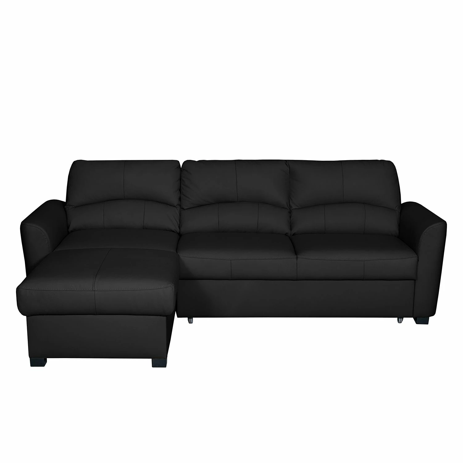 Modoform Ecksofa Parilla (mit Schlaffunktion) - Echtleder - Schwarz - Breite: 229 cm - Longchair davorstehend links 5 Modoform Ecksofa Parilla (mit Schlaffunktion) - Echtleder - Schwarz - Breite: 229 cm - Longchair davorstehend links – Bild 5