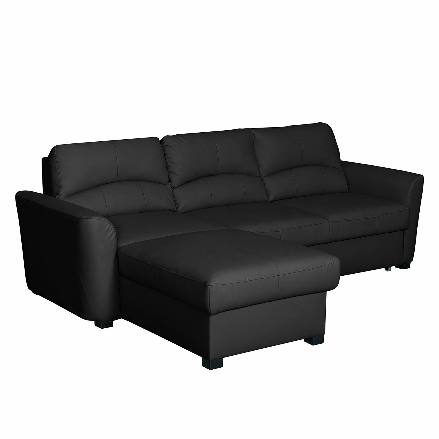 Modoform Ecksofa Parilla (mit Schlaffunktion) - Echtleder - Schwarz - Breite: 229 cm - Longchair davorstehend links 10 Modoform Ecksofa Parilla (mit Schlaffunktion) - Echtleder - Schwarz - Breite: 229 cm - Longchair davorstehend links – Bild 10