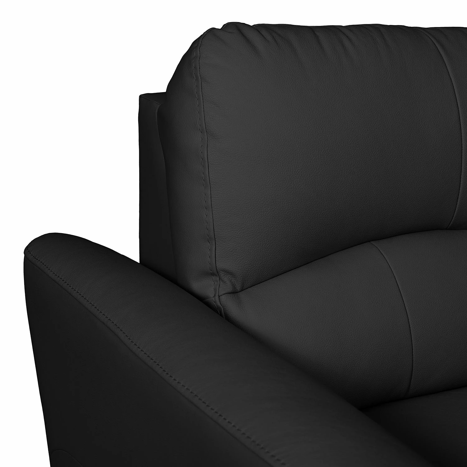 Modoform Ecksofa Parilla (mit Schlaffunktion) - Echtleder - Schwarz - Breite: 229 cm - Longchair davorstehend links 12 Modoform Ecksofa Parilla (mit Schlaffunktion) - Echtleder - Schwarz - Breite: 229 cm - Longchair davorstehend links – Bild 12